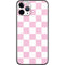 Pink and White Checkerboard iPhone 11 Pro Skin